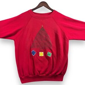 Vintage Pannill Womens X Large XL Holiday Christmas Ornament Ugly Sweatshirt